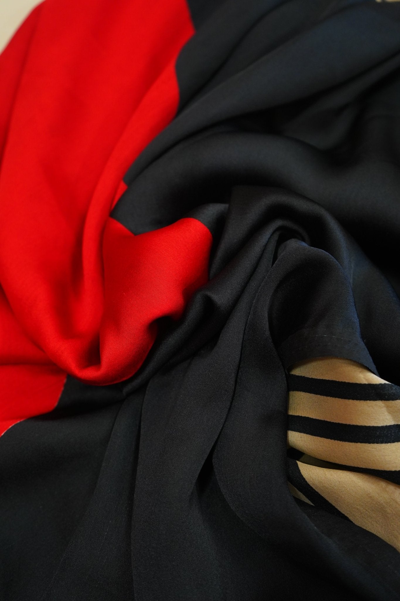 Scarlet Eclipse – Semi Modal Saree - Thoranam Sarees