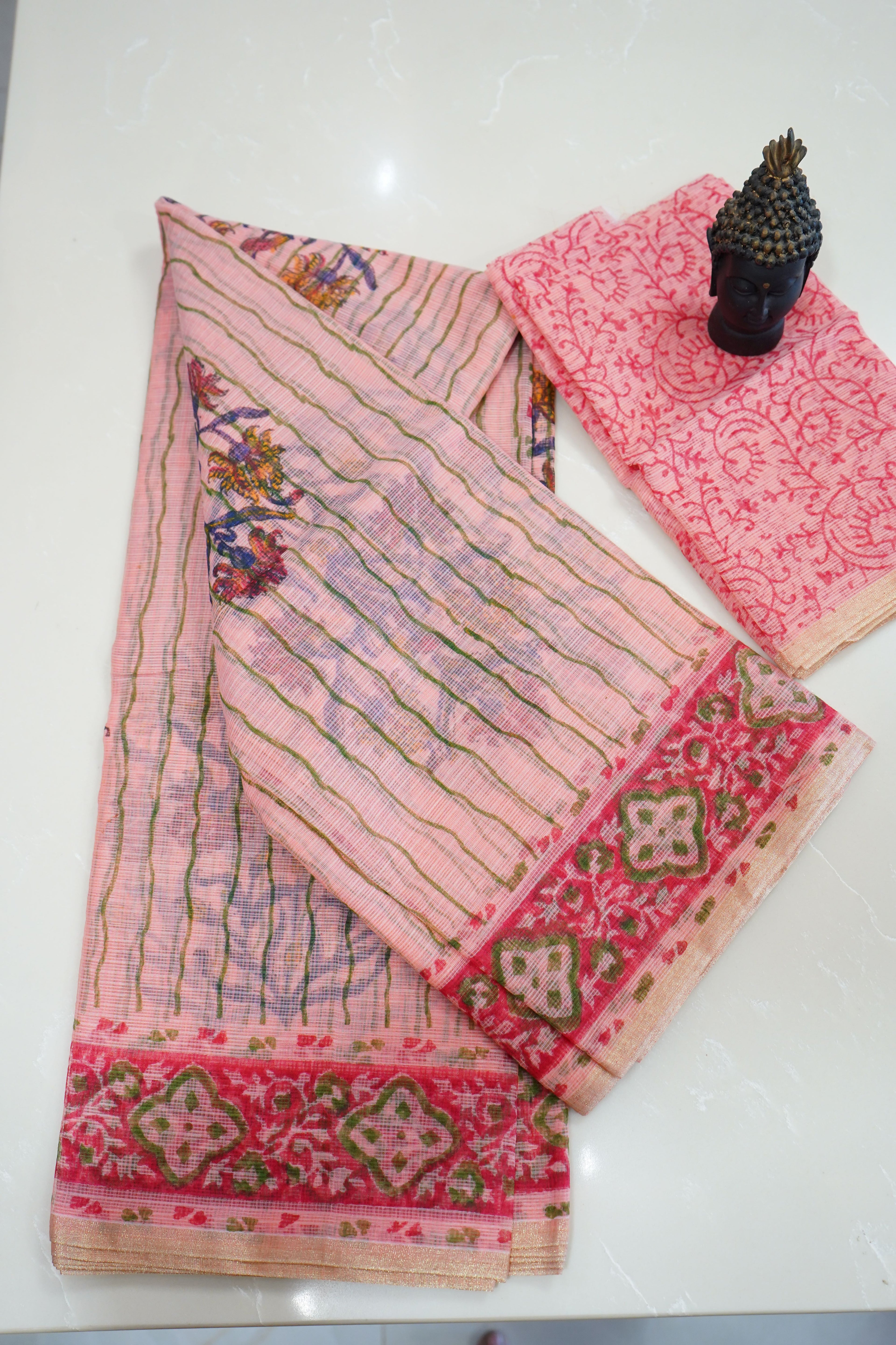 Rosé Melody – Munga Silk Digital Print Saree