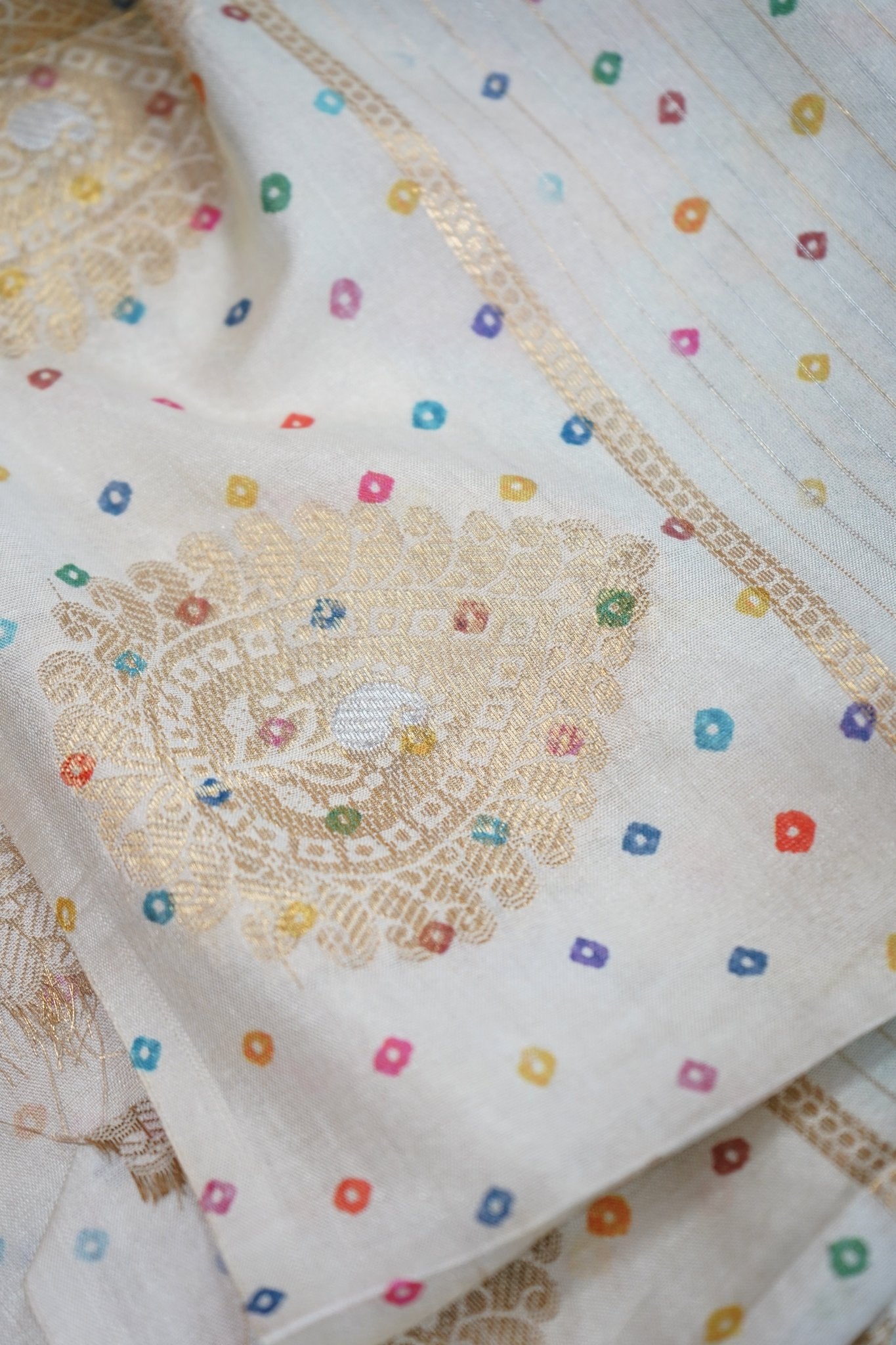 Sky Bloom – Premium Semi Cotton Saree - Thoranam Sarees