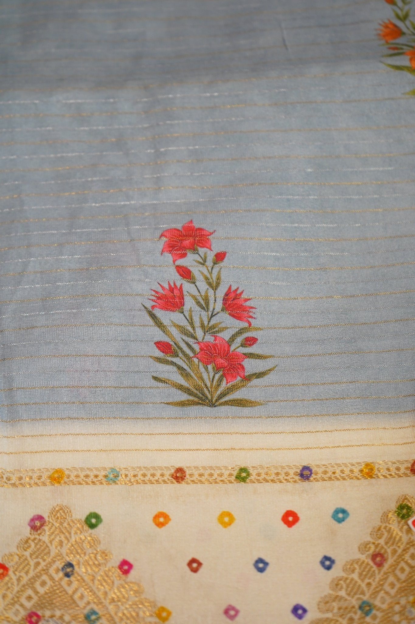 Sky Mist – Premium Fancy Saree - Thoranam Sarees