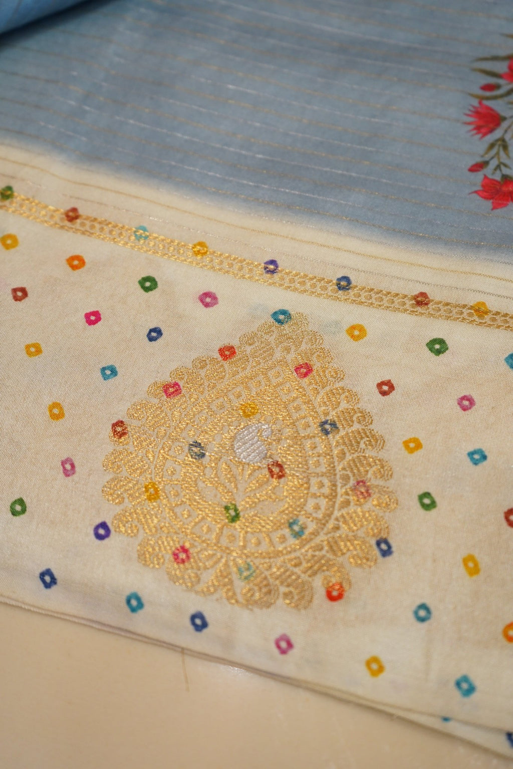 Sky Mist – Premium Fancy Saree - Thoranam Sarees