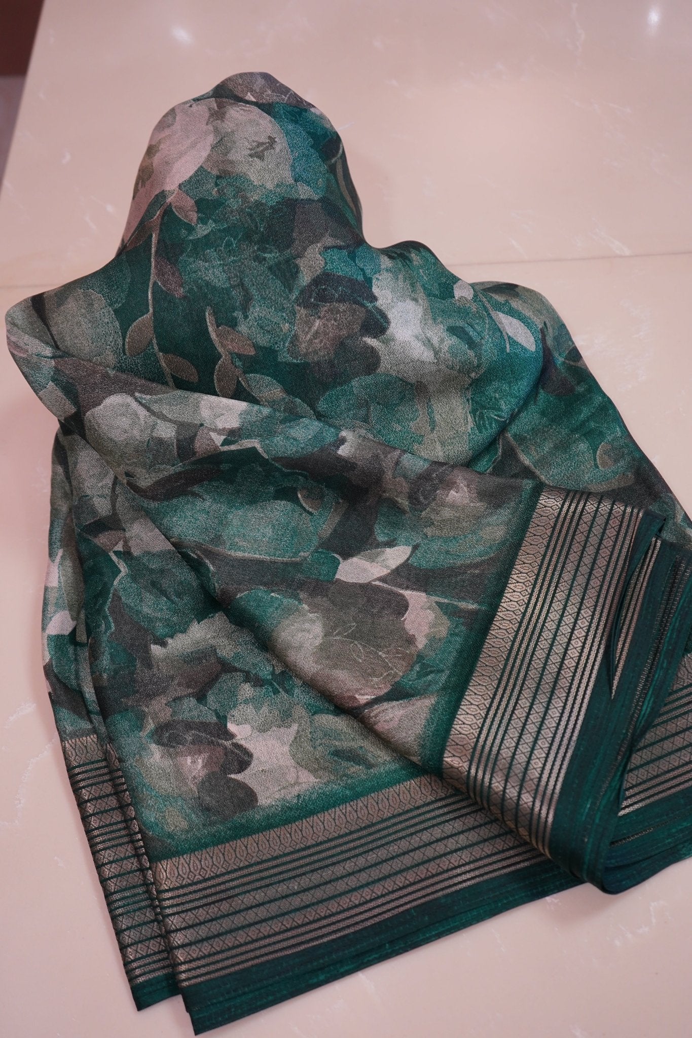 Thoranam Emerald Mist Fancy Saree - Thoranam Sarees