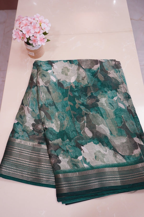 Thoranam Emerald Mist Fancy Saree - Thoranam Sarees