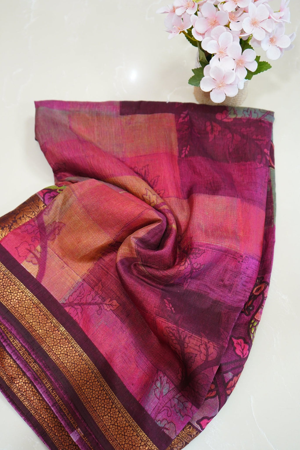 Vrindavan Grace – Premium Fancy Saree - Thoranam Sarees